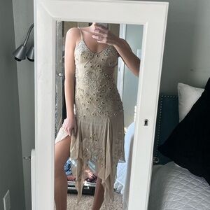 Vintage Lillie Rubin dress tan